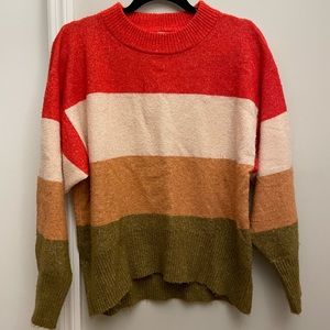 A New Day Striped Pullover Sweater